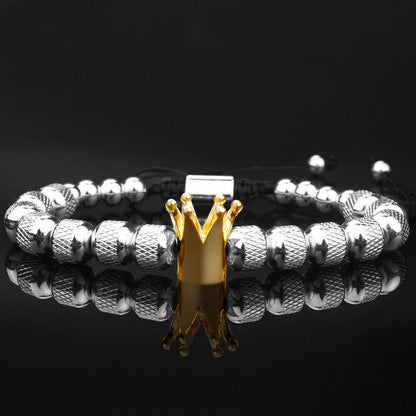 Royal Crown Roman Numeral Bracelet