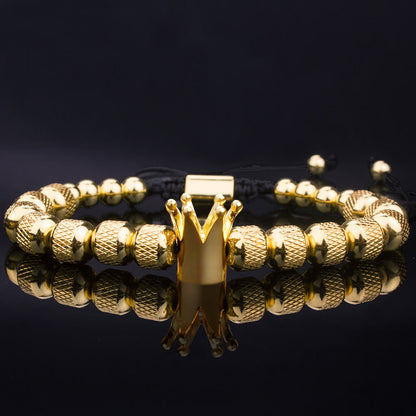 Royal Crown Roman Numeral Bracelet