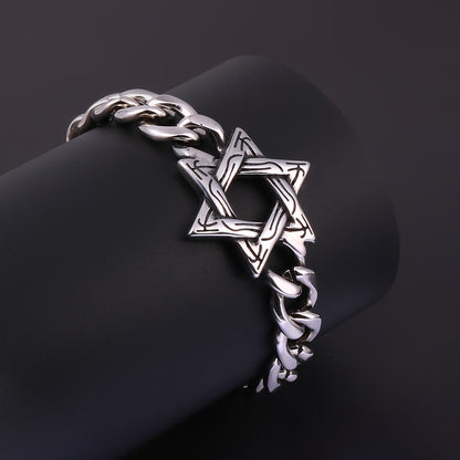 Engraved Star Bracelet