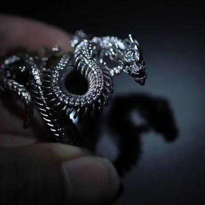 Cool Dragon Skeleton Adjustable Ring