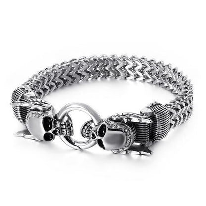 Nordic Patterns Cube Link Bracelet