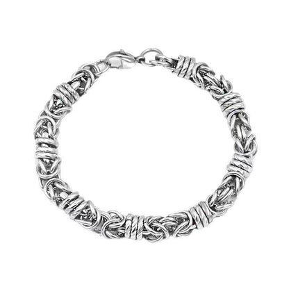 Stainless Steel Braided Link Bracelet