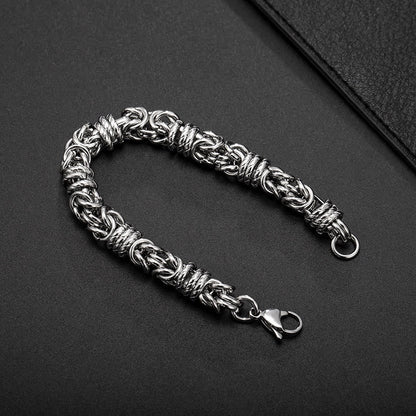 Stainless Steel Braided Link Bracelet