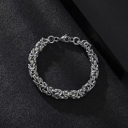 Stainless Steel Braided Link Bracelet