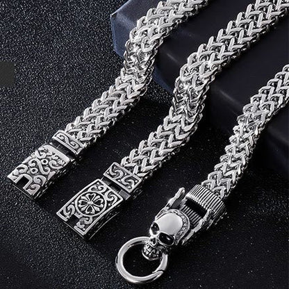 Nordic Patterns Cube Link Bracelet