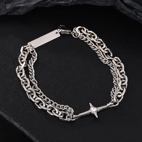 Starlight Charm Cable Chain Curb Chain Bracelet