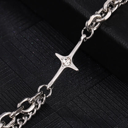 Starlight Charm Cable Chain Curb Chain Bracelet