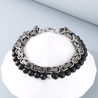 Vintage Emperor Chain Stainless Steel Bracelet