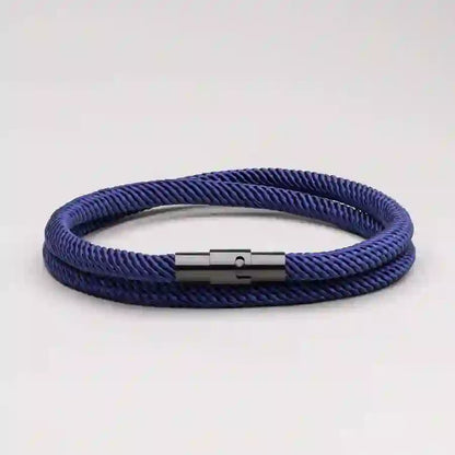 Minimalist Stainless Steel Magnetic Clasp Braided Bracelet