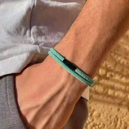 Minimalist Stainless Steel Magnetic Clasp Braided Bracelet