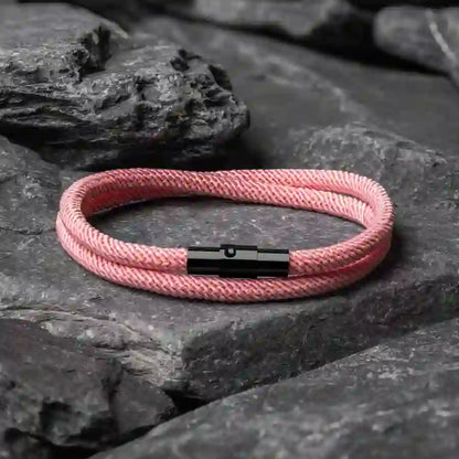 Minimalist Stainless Steel Magnetic Clasp Braided Bracelet