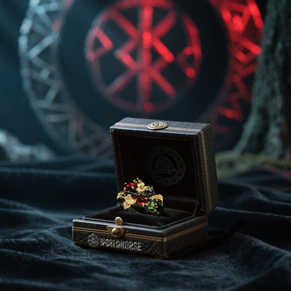 The Ruby Leaf Ring