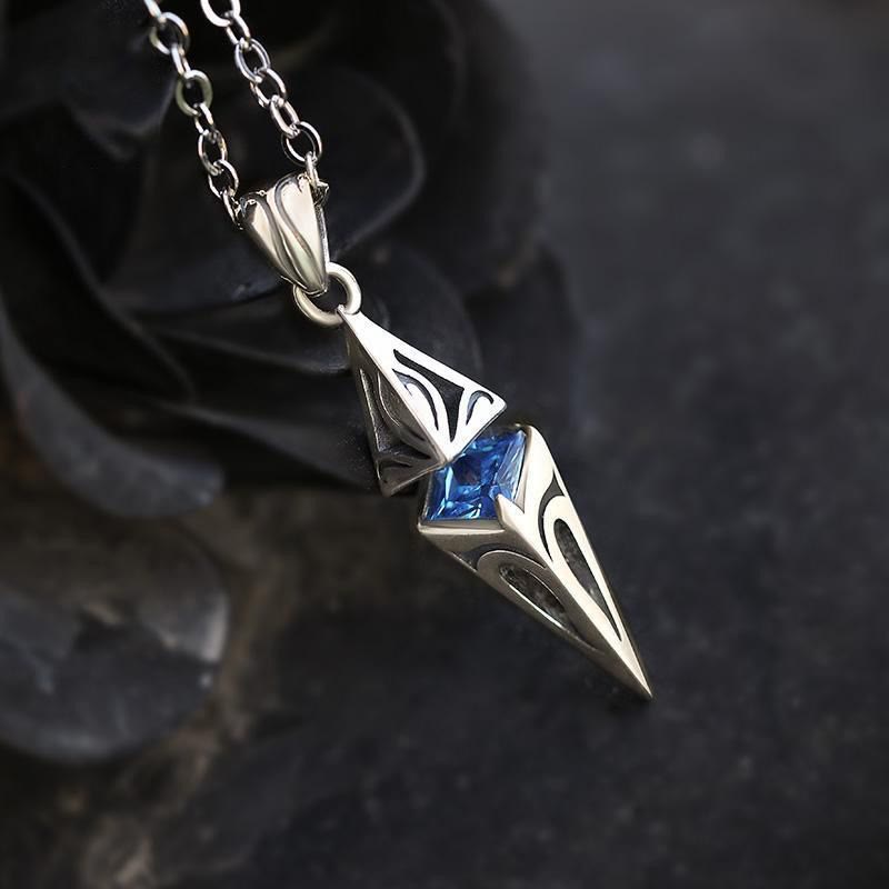 North Star Guidance Sapphire Pendant Necklace