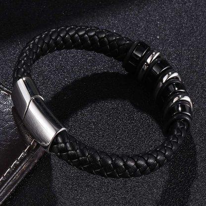 Punk Spiral Leather Bracelet
