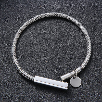 Circular Steel Wire Bracelet