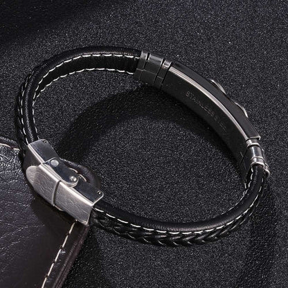 Infinity Eight Leather Bracelet