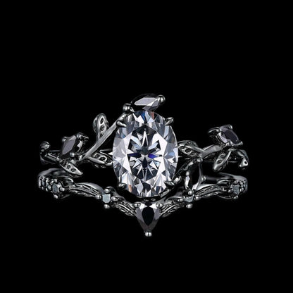 Valkyrie's Radiance Moissanite Ring