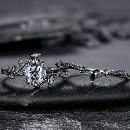 Valkyrie's Radiance Moissanite Ring