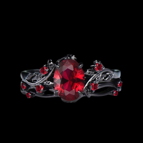 Apple Of Idunn Garnet Ring