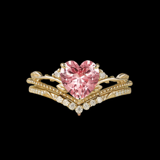 Freya's Heart Leaf Ring