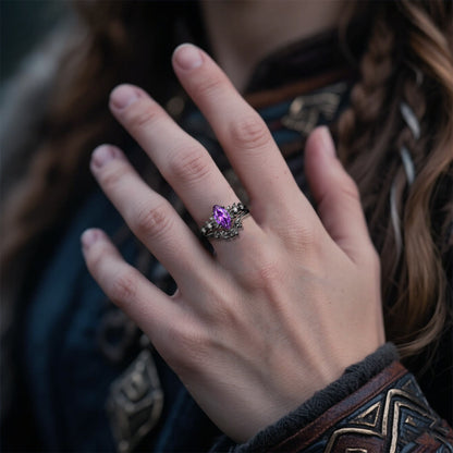 Mystwood Crown Amethyst North Ring