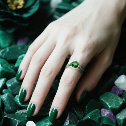Midnight Blossom of Freyja Ring