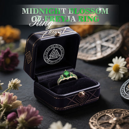 Midnight Blossom of Freyja Ring