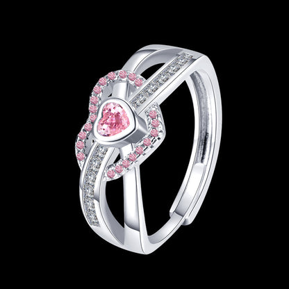 Freya's Winter Heart Rose Ring