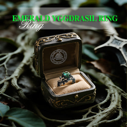 Emerald Yggdrasil Ring