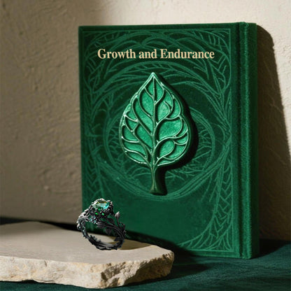 Emerald Yggdrasil Ring
