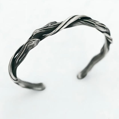 Handcrafted 999 Silver Twisted Branch Bracelet