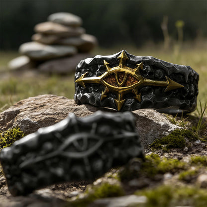 Forge Texture Riven Sigil Ring