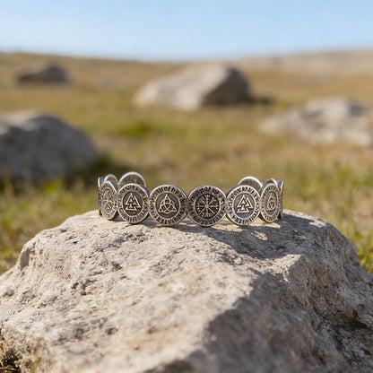 Viking Weathered Rune Token Bracelet