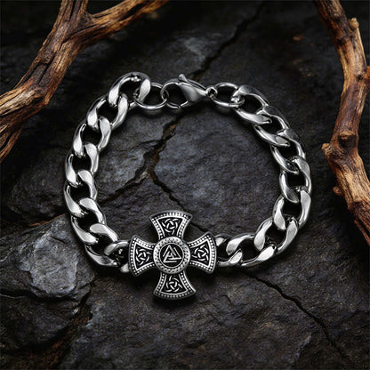 Viking Celtic Knot Stainless Steel Bracelet