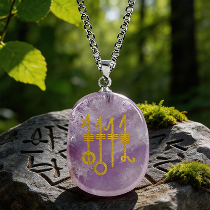 Svefnthorn Slumber Stave Crystal Necklace