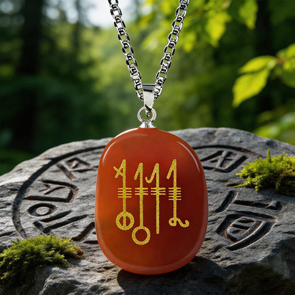 Svefnthorn Slumber Stave Crystal Necklace