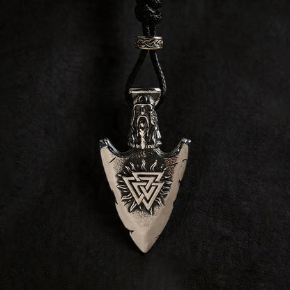 Vegvisir Valknut Retro Arrowhead Necklace