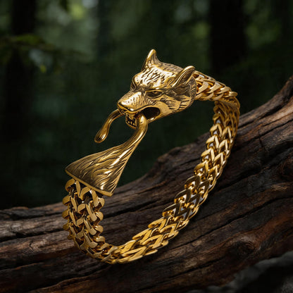 Norse Viking Amulet Odin's Wolf Bracelet