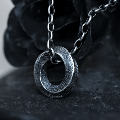 Handcrafted 999 Silver Mobius Strip Necklace