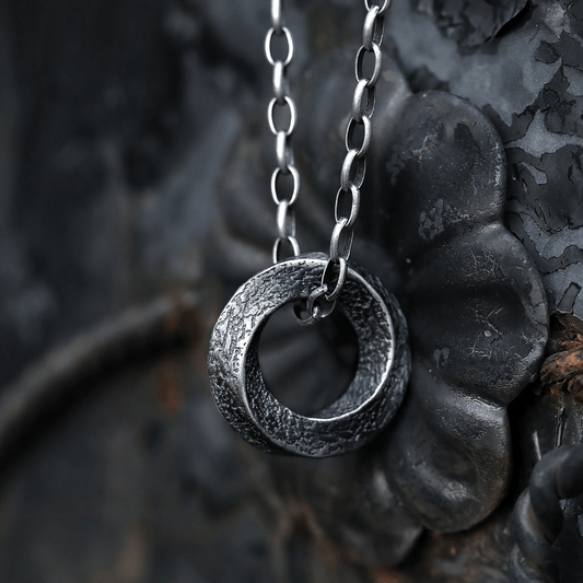 Handcrafted 999 Silver Mobius Strip Necklace