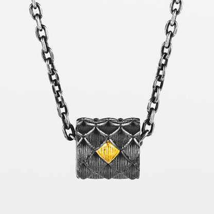 Handcrafted 999 Silver Dragon Scale Barrel Bead Necklace