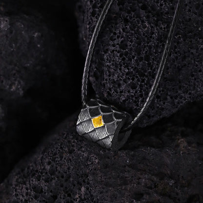 Handcrafted 999 Silver Dragon Scale Barrel Bead Necklace