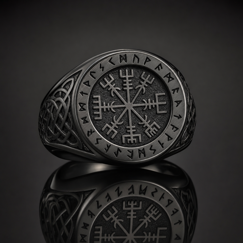 Helm of Awe Aegishjalmur Signet Ring