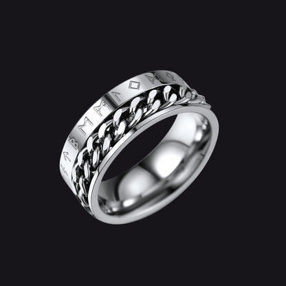 Viking Spinner Fidget Anxiety Ring for Men Women