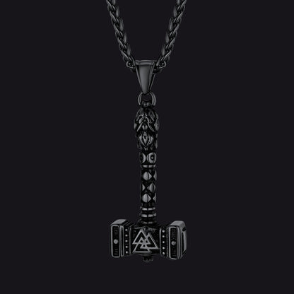 Thor's Hammer Mjolnir Necklace Viking Charm For Men