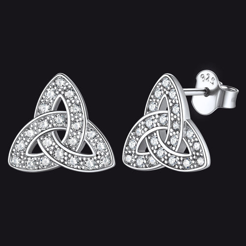 Knot Earrings for Women in Sterling Silver
