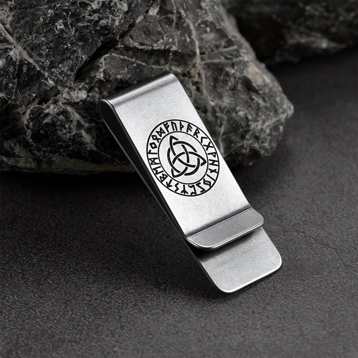 Personalised Celtic Knot Money Clip Slim Wallets