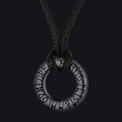 Viking Mobius Infinity Necklace Adjustable Leather Chain for Men