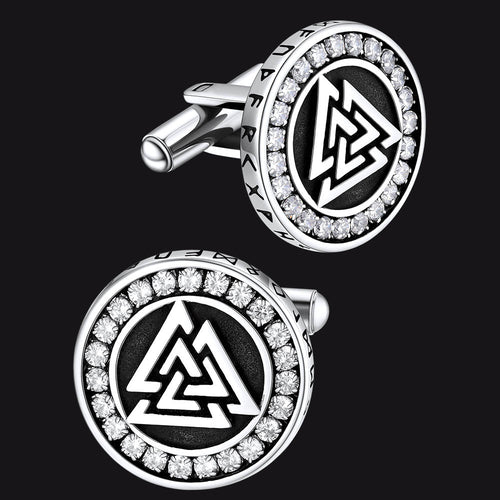 Viking Valknut Cufflinks for Men