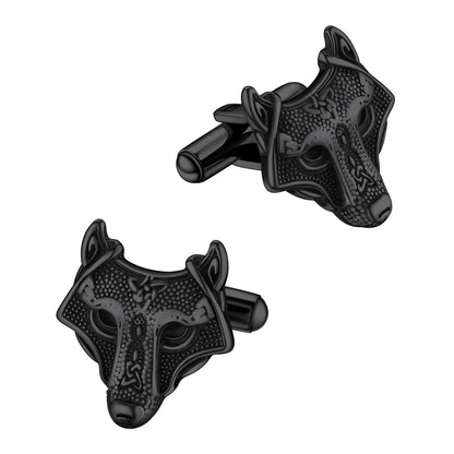 Norse Viking Celtic Wolf Cufflinks For Men